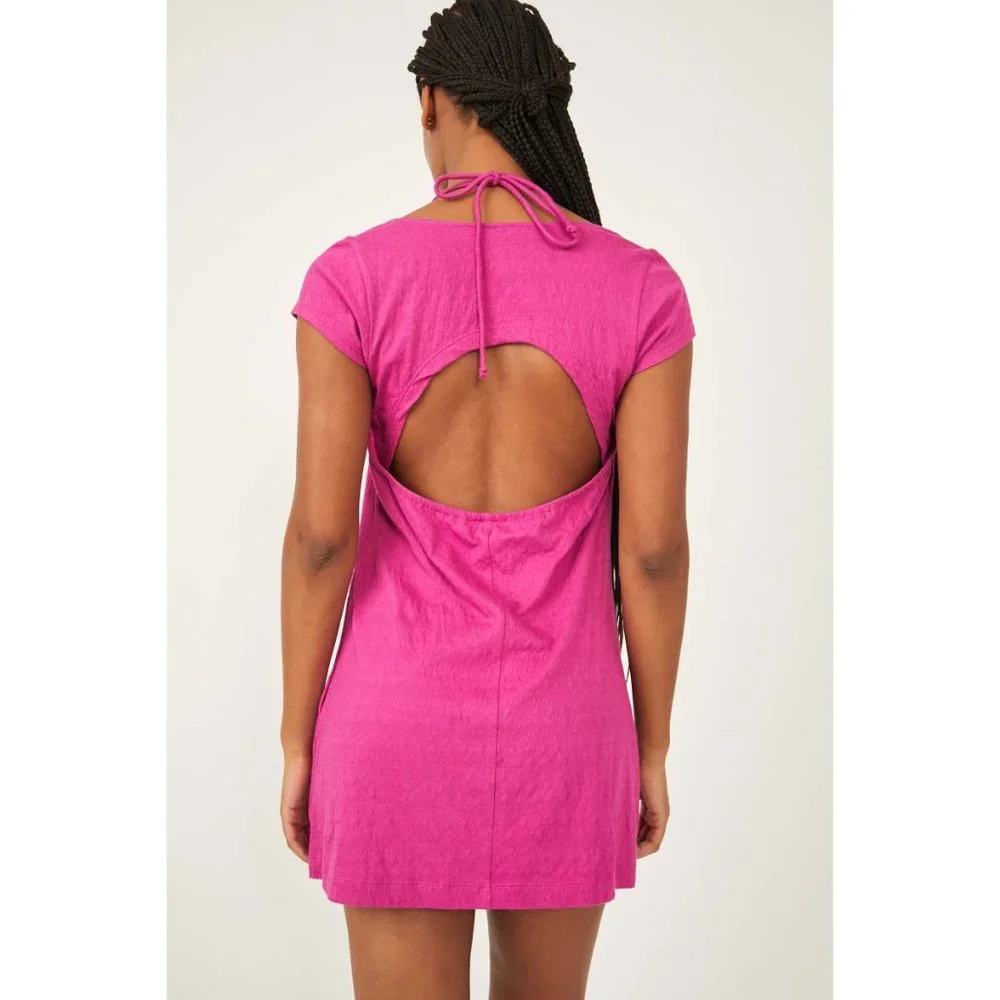 Free People Vivi Mini / Raspberry Sherbert Dress - Picture 1 of 6